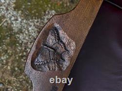 A Nigel Griffiths Oak Two Seater Leather Fireside Chair Settee Winged Armchair