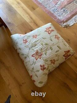 A Pair of Antique Queen Anne Style Wingback Fireside Chairs 18324 carved on leg