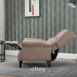 Adjustable Fabric Recliner Chair Armchair Sofa Wing Back Fireside Leisure Lounge