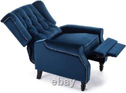 Althorpe Wing Back Fireside Recliner Fabric Bonded Leather Occasional Armchair S