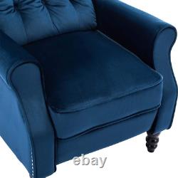 Althorpe Wing Back Fireside Recliner Fabric Bonded Leather Occasional Armchair S
