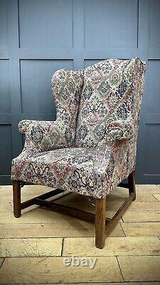 Antique Upholstered Armchair / 19th Century /Wingback Armchair / Fireside Chair