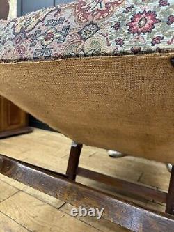 Antique Upholstered Armchair / 19th Century /Wingback Armchair / Fireside Chair