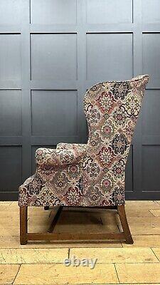 Antique Upholstered Armchair / 19th Century /Wingback Armchair / Fireside Chair