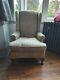Antique Victorian Wing Back Fireside Chair In Good Condition