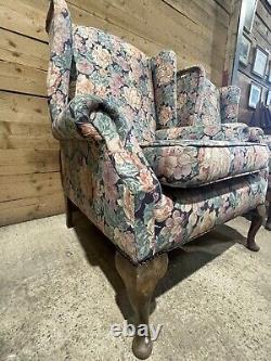 Antique Wingback Fireside Armchair Country Home Style X 1 (2 Available)