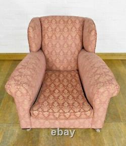 Antique vintage wingback fireside tub chair armchair