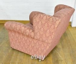 Antique vintage wingback fireside tub chair armchair