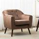 Armchair Soft Upholstery Fabric Wingback Fireside Armchair Lounge Tub Chair Sofa