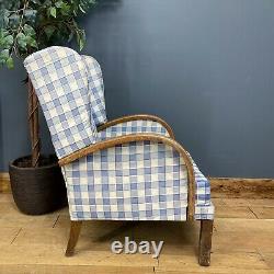 Art Deco Wingback Armchair / Antique Armchair Fireside Chair / Occasional Chair