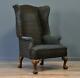 Attractive Antique Large Wing Back Fireside Armchair