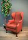 Attractive Large Antique Victorian Wing Back Fireside Armchair