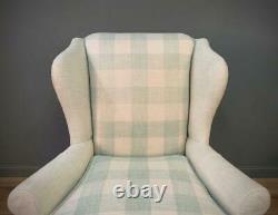 Attractive Large Upholstered Wingback Armchair Fireside Chair