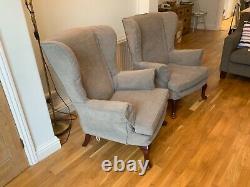 Beautiful Pair of Parker Knoll Wingback Fireside Chairs Chair PK 720 Mk 3