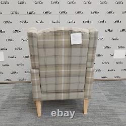 CareCo Beige Check Stirling Fireside Chair