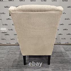 CareCo Beige Mulberry Fireside Chair with Footstool