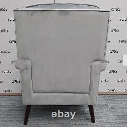 CareCo Velvet Slate Coniston Fireside Chair