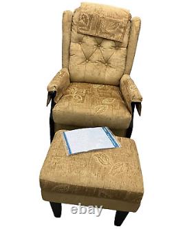CareCo Wentwood Fireside Wingback Chair with Matching Footstool
