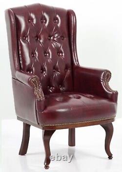 Chesterfield Accent Chair Armchair Fireside Wingback High Back