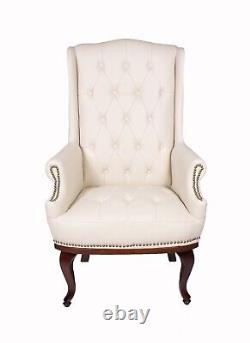 Chesterfield Accent Chair Armchair Fireside Wingback High Back