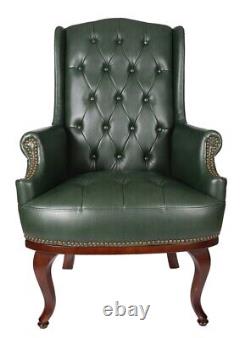 Chesterfield Accent Chair Armchair Fireside Wingback High Back