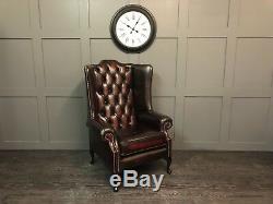Chesterfield Armchair High Wing Back Fireside Lena Flat White Leather Chair Easy