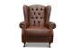 Chesterfield Armchair Wingback Fireside Chair Handmade In Italy Italian Leather