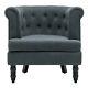 Chesterfield Upholstered Accent Button Tub Chair Bucket Armchair Fireside Lounge