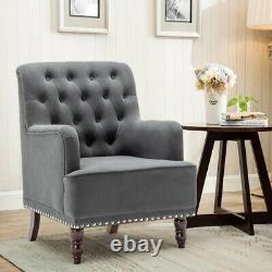 Chesterfield Wing Back Button Chair Tub Armchair Fireside Sofa Recliner Lounge