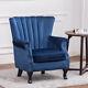 Chesterfield Wing Back Chair Lounge Single Sofa Fireside Bedroom Tea Table Sofa