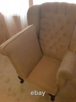 Chesterfield Wingback Fireside Accent / Occasional Armchair