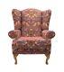 Classic Wingback Fireside Chair-presented In Luxury William Morris Style Design