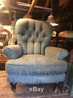 Comfy Fireside Tub Chair Button Back/ Wingback Armchair, Country House Look