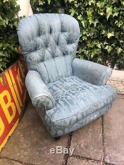 Comfy Fireside Tub Chair Button Back/ Wingback Armchair, Country House Look