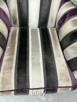 Duresta'somerset' Wing Back Chair Stripe, Wingback Devonshire, Fireside 1/2