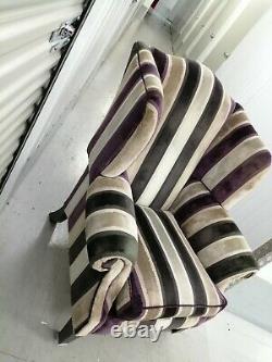 Duresta'somerset' Wing Back Chair Stripe, Wingback Devonshire, Fireside 2/2