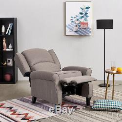 Eaton Wing Back Fireside Check Fabric Recliner Armchair Sofa Lounge Cinemo Chair