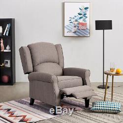 Eaton Wing Back Fireside Check Fabric Recliner Armchair Sofa Lounge Cinemo Chair