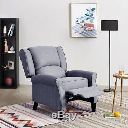 Eaton Wing Back Fireside Check Fabric Recliner Armchair Sofa Lounge Cinemo Chair