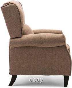 Eaton Wing Back Fireside Herringbone Fabric Recliner Armchair Sofa Chair Reclini