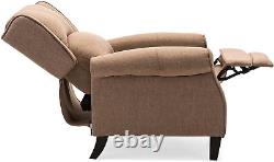 Eaton Wing Back Fireside Herringbone Fabric Recliner Armchair Sofa Chair Reclini