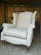 Elegant Laura Ashley Southwold Fabric Wingback Armchair Fireside Chair