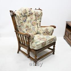 Ercol Cloister Wing Back Easy Fireside Chair Armchair Golden Dawn FREE Delivery