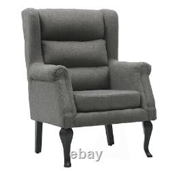 Extra High Back Orthopaedics Armchair Wing Back Fireside Bedroom Occasional Sofa