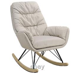 Extra Soft Armchair Wing Back Fireside Lounge Sofa Rocking Chair Lazy Recliner