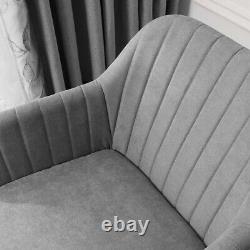 Fabric Rocking Tub Chair Lounge Armchair Oyster Back Single Sofa Rocker Fireside