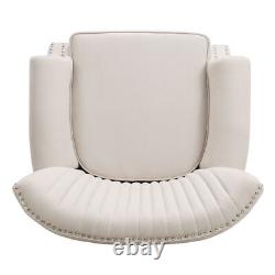 Fabric Shell Back Tub Armchair Fireside Sofa Cushioned Winged Chairs Living Room