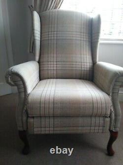 Fabric Wing Back Recliner Fireside Chair