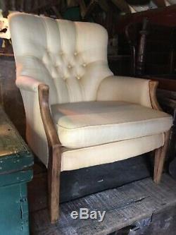 Fireside Tub /Wingback, buttoned Back Arm Chair