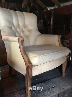 Fireside Tub /Wingback, buttoned Back Arm Chair